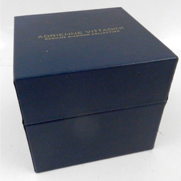 Adrienne Vittadini Diamond Dial White Marble Dial & Rose Gold Tone Watch - Picture 3 of 5